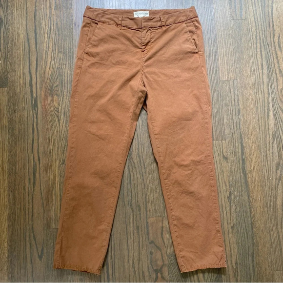 Nili Lotan Montauk Pant in Whiskey Raw Hem size 4 - Picture 3 of 16